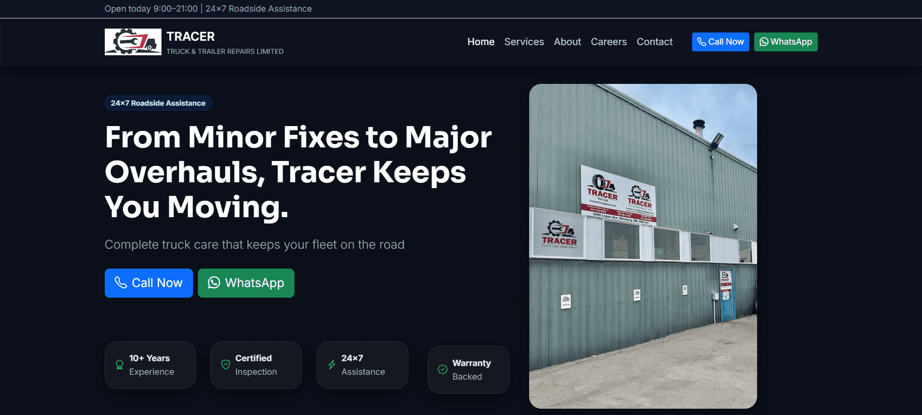 Tracer Truck & Trailer Repairs